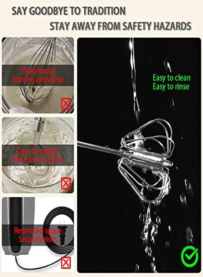 Woffely Stainless Steel Manual Power Free Hand Push Whisk Hand Blender, Mathani, Ravai, Madhani, Egg Beater, Frother, Stirrer, Blending, Whisking, Beating, Stirring Lassi/Butter Milk Maker/Mixer - Image 5